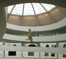 Hypothetical photo: Is this what Frank Lloyd Wright envisioned for the use of sunlight at the Guggenheim with Davis's sculptures?  It's refractions  would have interfered with the art on display no doubt.